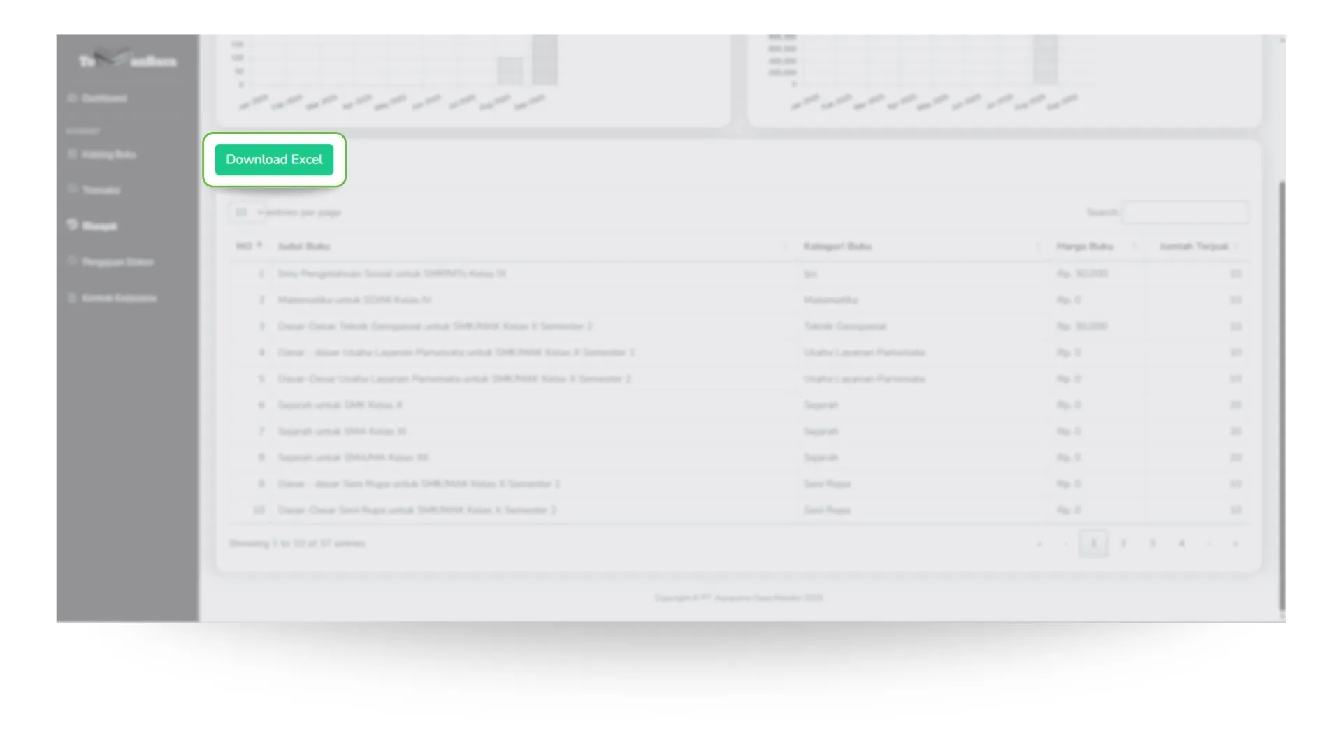 Tombol Download Excel